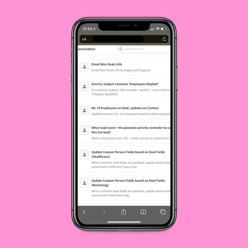 Pipedrive Automations