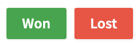 Pipedrive Won / Lost